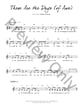 These are the Days (of Awe) piano sheet music cover